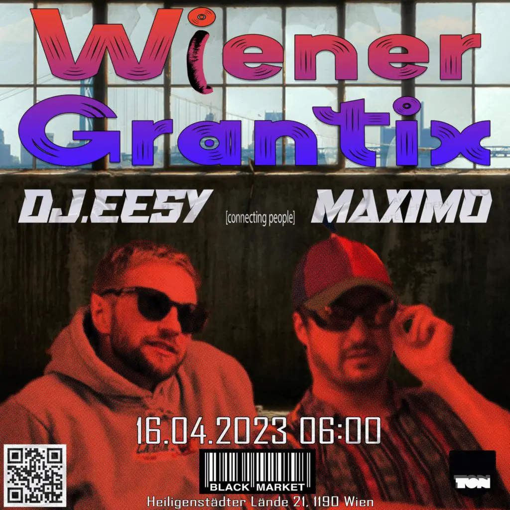 Flyer fÃ¼r: Black Market - WiENER GRANTiX // MAXiMO & DJ.EESY